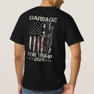 Camiseta Trump 2024 - Basura para la bandera estadounidense