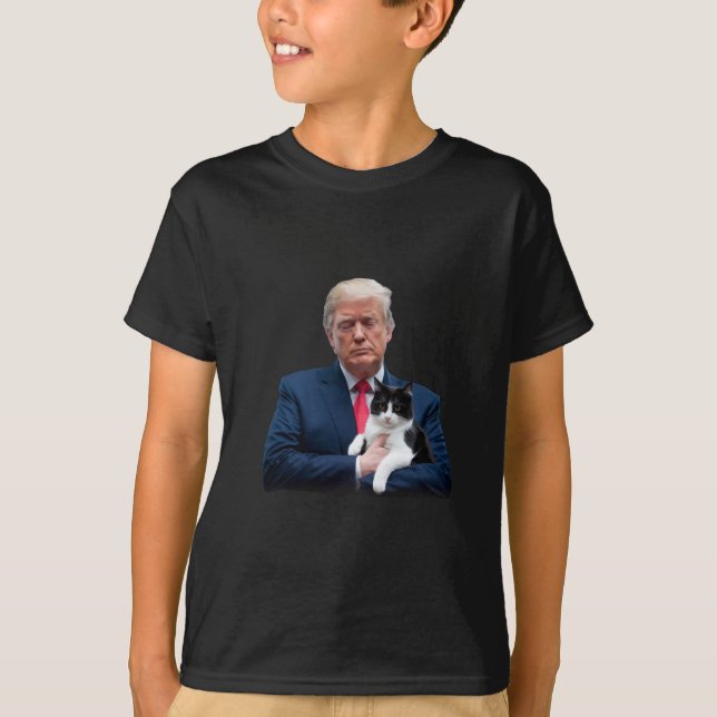 Camiseta Trump 2024 Cat MAGA Funny Trump Cat (Anverso)