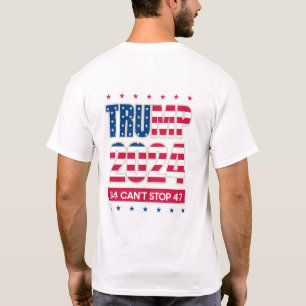 Camiseta Trump 2024, el recluso Mugshot de 34 no puede para