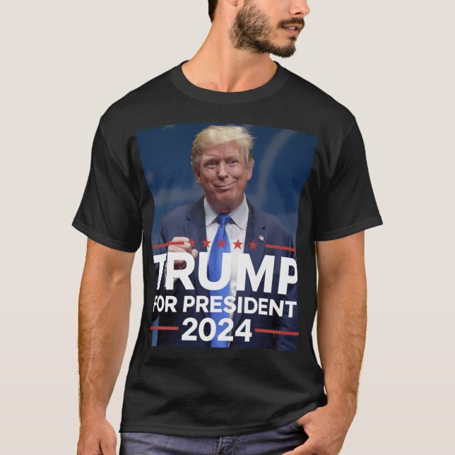 Camiseta Trump 2024: El regreso del 45° presidente (Anverso)