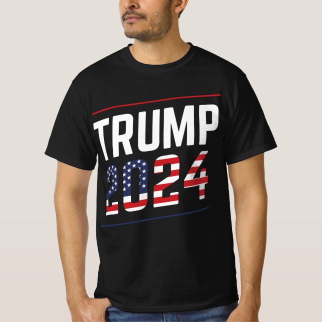 Camiseta Trump 2024 Fan Design  (Anverso)
