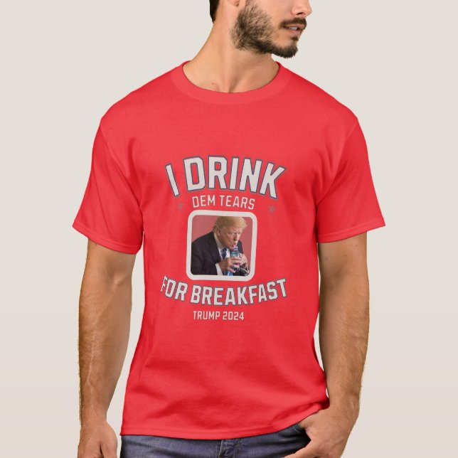 Camiseta Trump 2024- La victoria de Trump- Lágrimas liberal (Anverso)