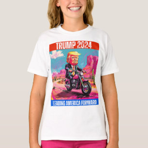 CAMISETA TRUMP 2024 LIDERANDO A ESTADOS UNIDOS HACIA ADELAN