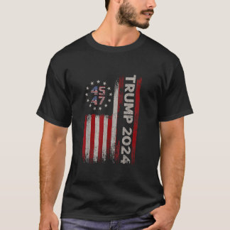 Camiseta Trump 2024 lucha contra simpatizantes de luchadore