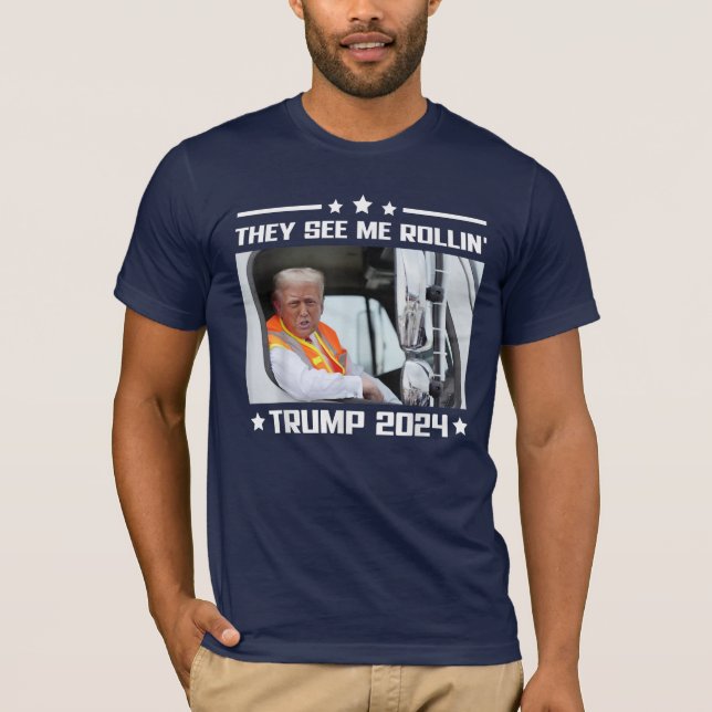 Camiseta Trump 2024 me ven la basura del camión de basura d (Anverso)