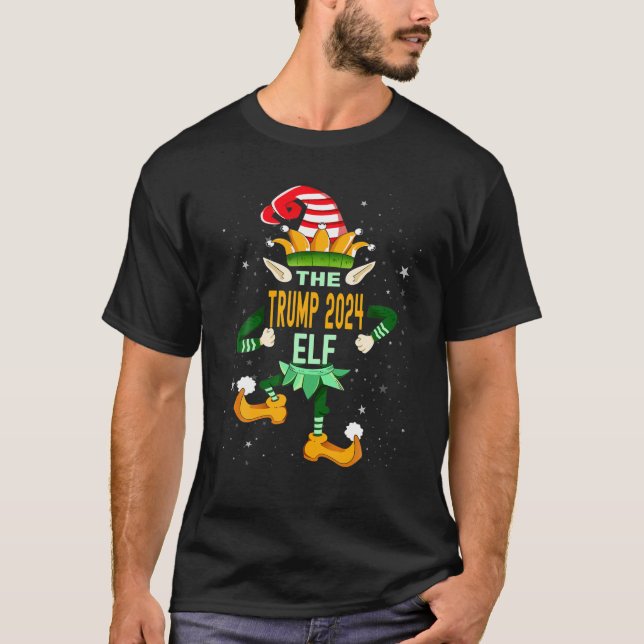 Camiseta Trump 2024 Navidades De La Familia Elf Equipamient (Anverso)