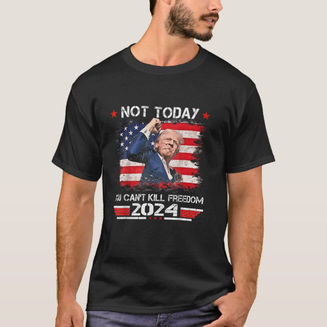 Camiseta Trump 2024 no puede matar a la libertad de Shir (Anverso)