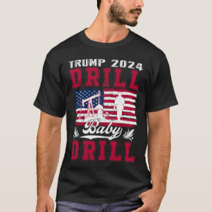 Camiseta Trump 2024 perforación de bebé con plataforma petr