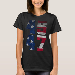 Camiseta Trump 2024 por la bandera estadounidense del presi