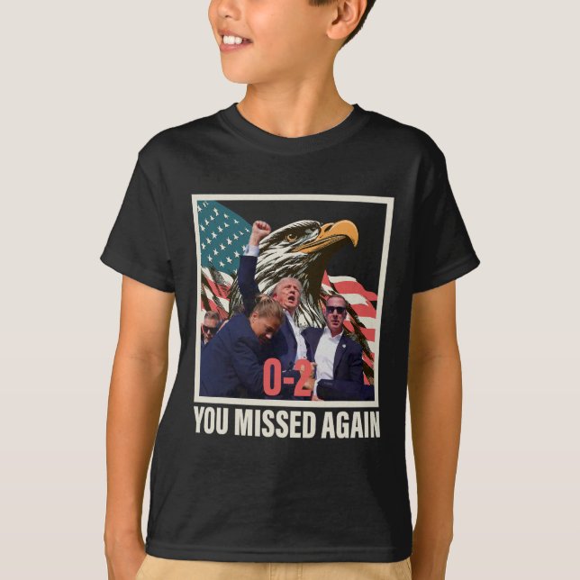 Camiseta Trump 2024 que se perdió de nuevo 0-2 (Anverso)