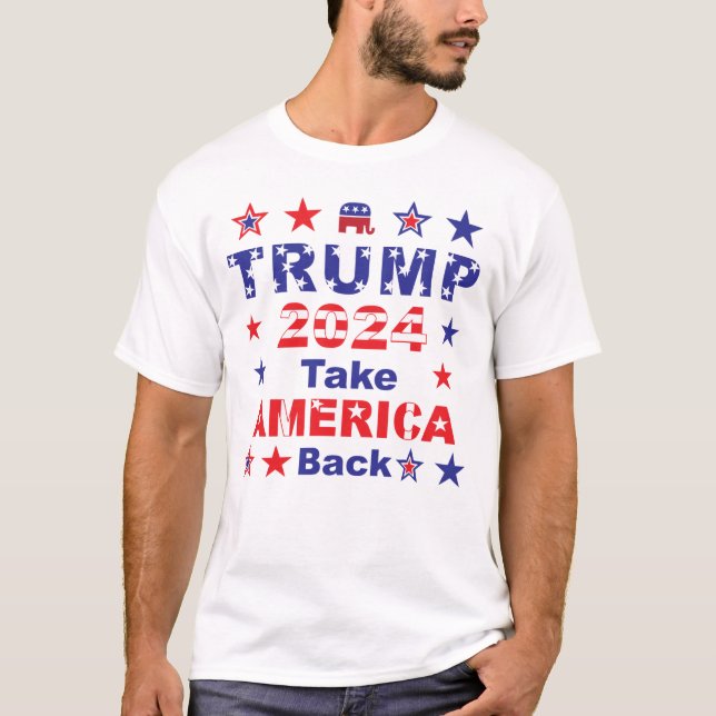 Camiseta TRUMP 2024 Recuperar a Estados Unidos (Anverso)