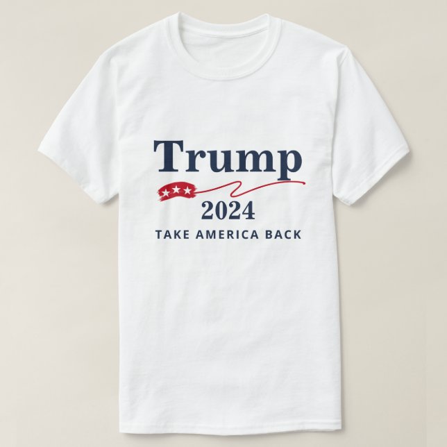 Camiseta Trump 2024: Recuperar a Estados Unidos (Diseño del anverso)