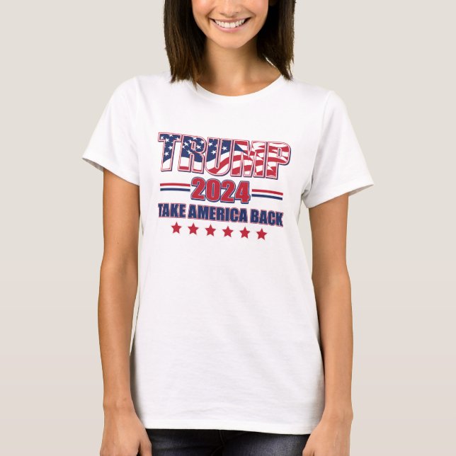 Camiseta Trump 2024: Recuperar a Estados Unidos (Anverso)