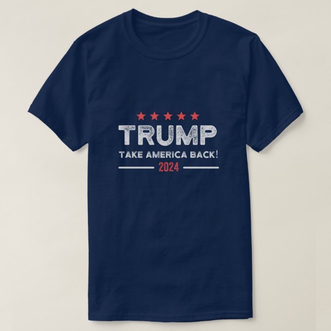 Camiseta Trump 2024: Recuperar a Estados Unidos (Diseño del anverso)