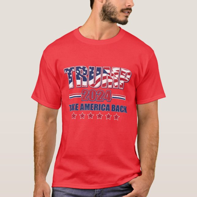 Camiseta Trump 2024: Recuperar a Estados Unidos (Anverso)