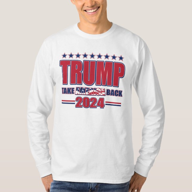 Camiseta Trump 2024: Recuperar a Estados Unidos (Anverso)