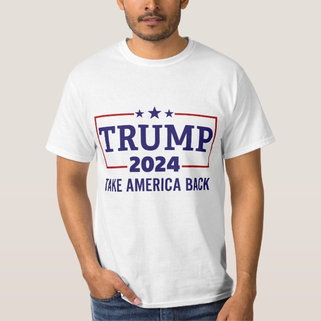 Camiseta Trump 2024: Recuperar a Estados Unidos (Anverso)
