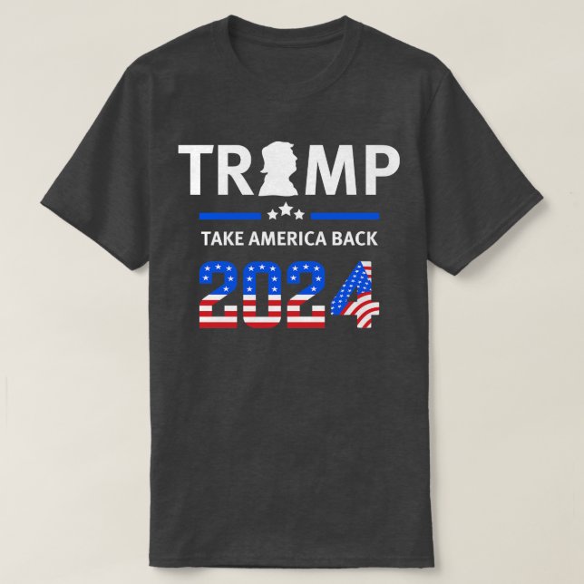 Camiseta Trump 2024 Recuperar a Estados Unidos (12) (Diseño del anverso)