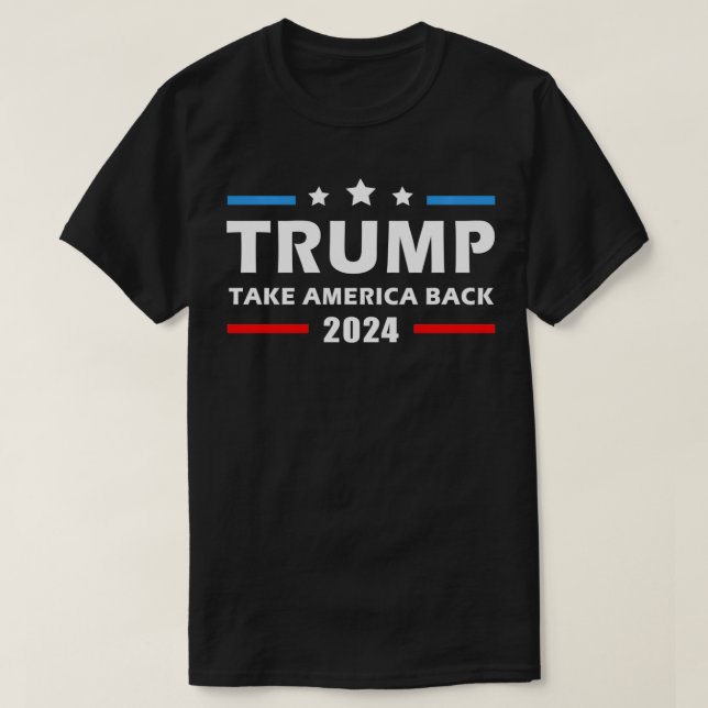 Camiseta Trump 2024 Recuperar a Estados Unidos como Patriot (Diseño del anverso)