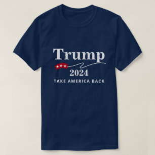 Camiseta Trump 2024 Recuperar a Estados Unidos rojo, blanco