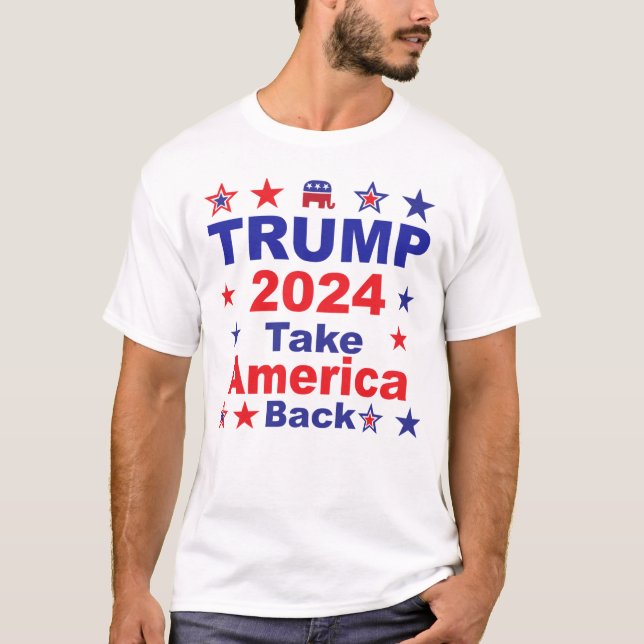 Camiseta TRUMP 2024 Recuperar Estados Unidos (Anverso)