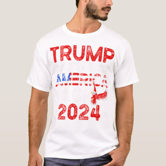 Camiseta Trump 2024 Recuperar la bandera estadounidense Tru