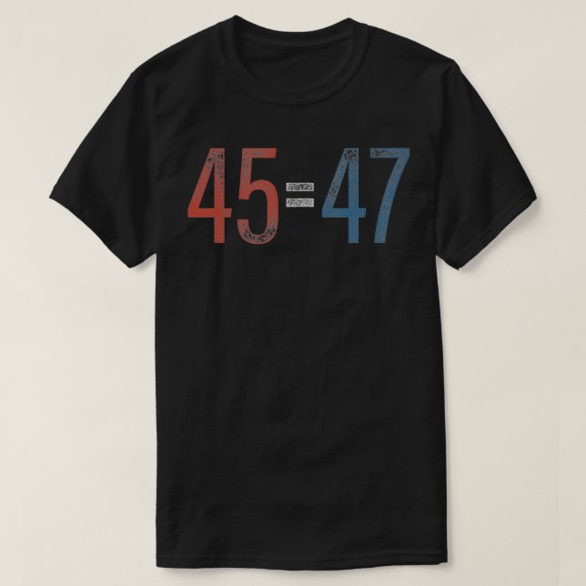 Camiseta Trump 2024 ReElection De 4547 Ancianos De Distanci (Diseño del anverso)