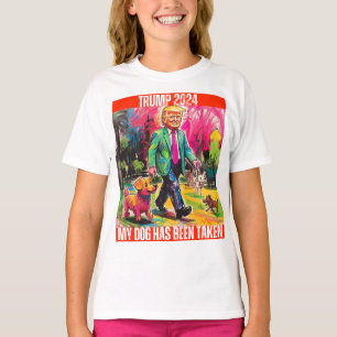 CAMISETA TRUMP 2024 SE HA TOMADO MI PERRO