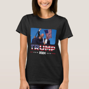 Camiseta Trump 2024 sobrevivió a tiros en mitin electoral