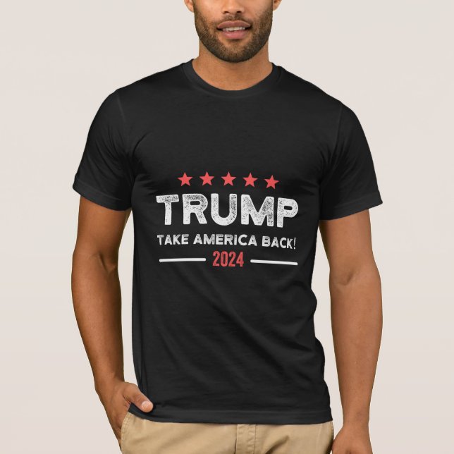 Camiseta Trump 2024 Take America Back (Anverso)
