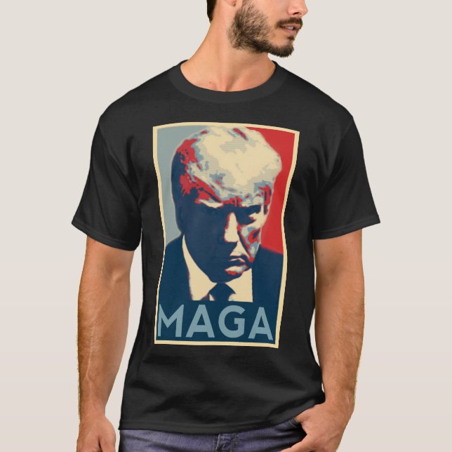 Camiseta Trump 2024 Ultimate Mugshot Style MAGA Shirt (Anverso)
