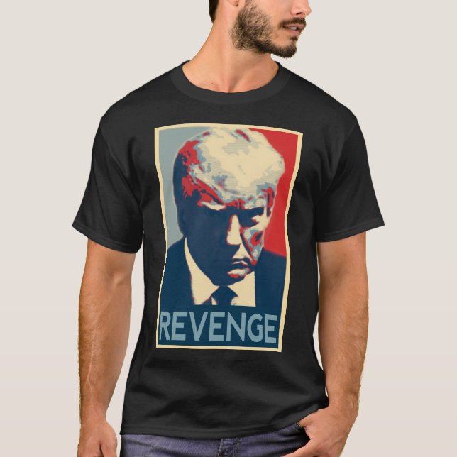 Camiseta Trump 2024 Ultimate Mugshot Style REVENGE Shirt (Anverso)