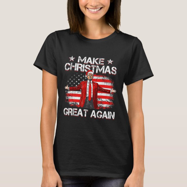 Camiseta Trump 2024 vuelve a hacer geniales a los Navidades (Anverso)