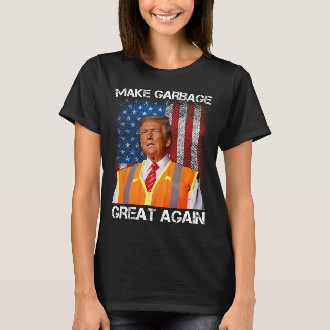 Camiseta Trump 2024 vuelve a hacer graciosa la basura para  (Anverso)