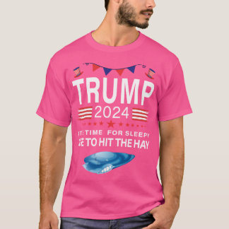 Camiseta Trump 2024Pro Trump Republicangracioso Anti Sleepy