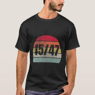 Camiseta Trump 2025 Presidente 45 Y 47 Vintage Retro