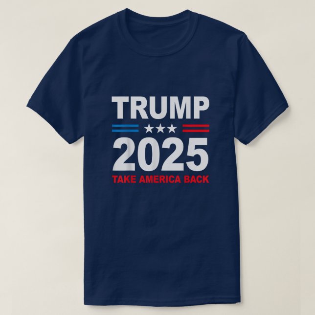 Camiseta Trump 2025 Recuperar a Estados Unidos, Trump 45 47 (Diseño del anverso)