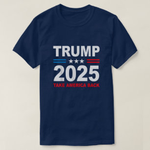 Camiseta Trump 2025 Recuperemos América, Trump 45 47