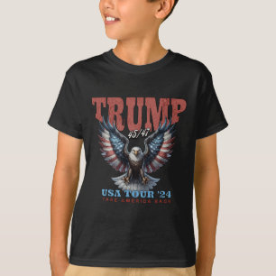 Camiseta Trump 2025 Toma América De Vuelta Concierto Vintag