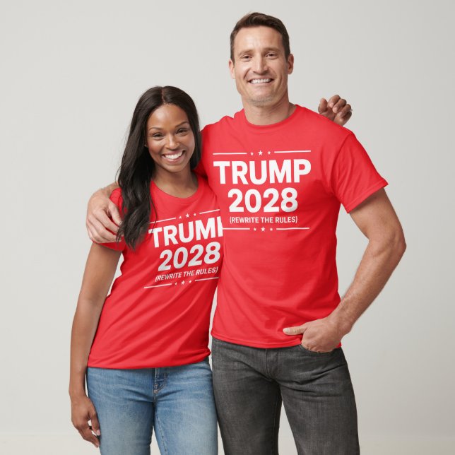 Camiseta Trump 2028 - Reescribir las reglas (Unisexo)