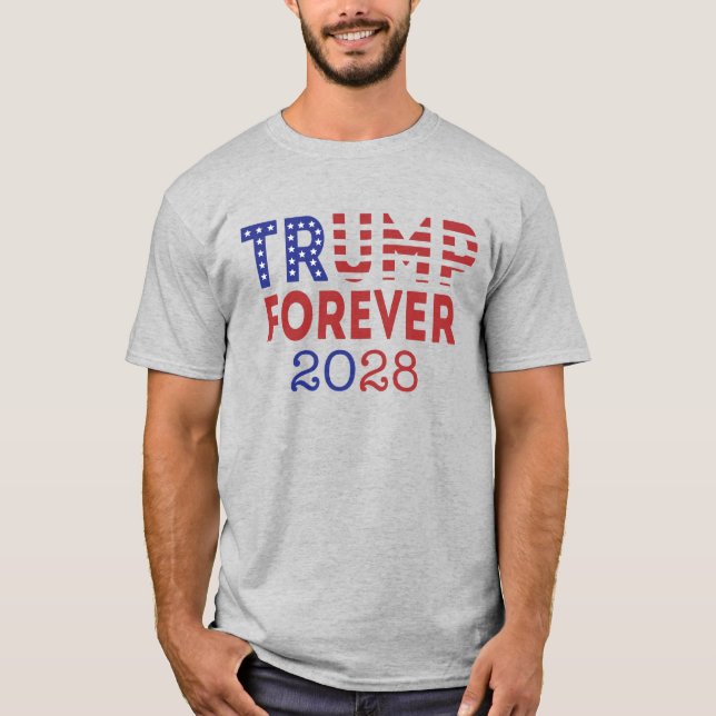 Camiseta Trump 2028 Rey Por Siempre – Edición Limi (Anverso)