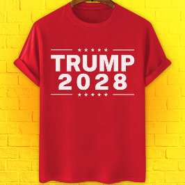 Camiseta Trump 2028 rojo