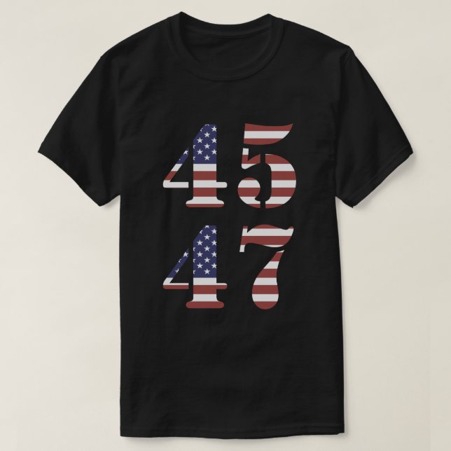 Camiseta Trump 45 47 (Diseño del anverso)