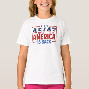 Camiseta Trump 45-47 Estados Unidos está de vuelta