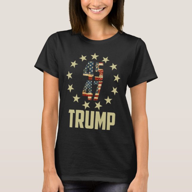 Camiseta Trump 45 47 Mega Potus (Anverso)