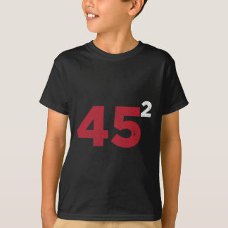 Camiseta Trump 45 al cuadrado regalo de reelección de dos m