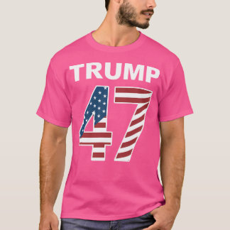 Camiseta Trump 47 Chicas patriotas de familiares
