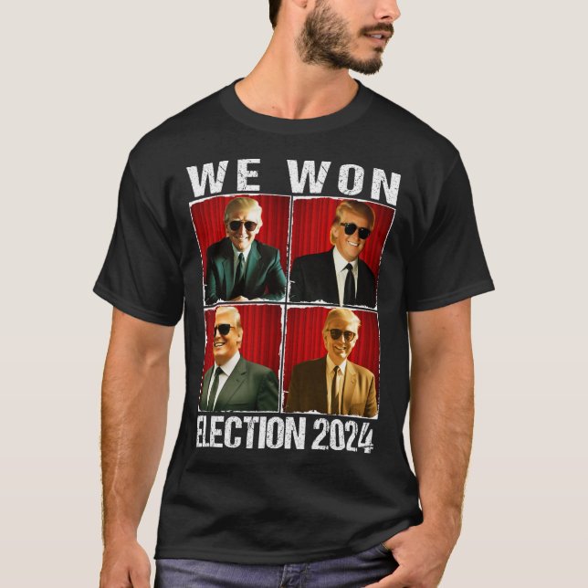 Camiseta Trump 47th Won Ganamos Inauguración Electoral 2024 (Anverso)