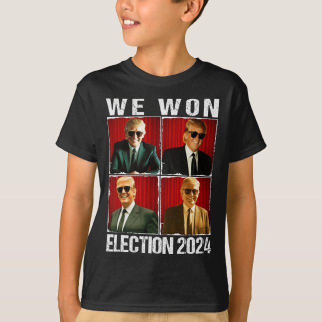 Camiseta Trump 47th Won Ganamos Inauguración Electoral 2024 (Anverso)