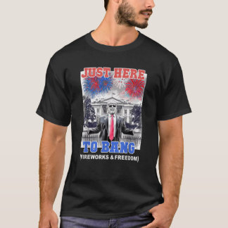 Camiseta TRUMP 4 de julio justo aquí para BANG Patriotic BB